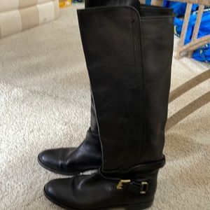 Black leather Coach boots size7